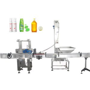 Automatic linear Pressing Bottle Cap Capping Machine